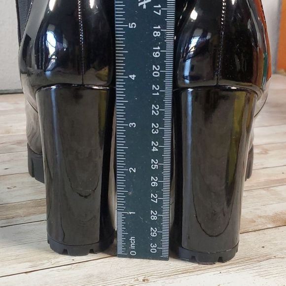 Fashion Nova Nelia Chunky Goth Lug Sole Platform Ankle Boots Shoes 8 Like New - Picture 11 of 12